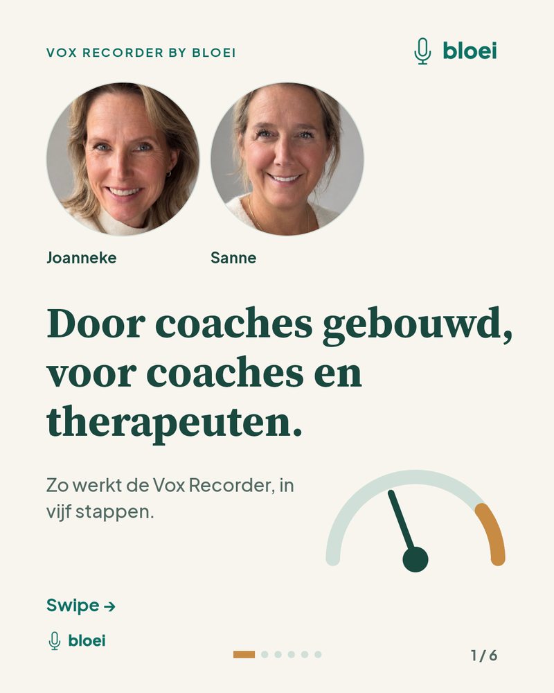 Pagina 1: Door coaches gebouwd, voor coaches en therapeuten